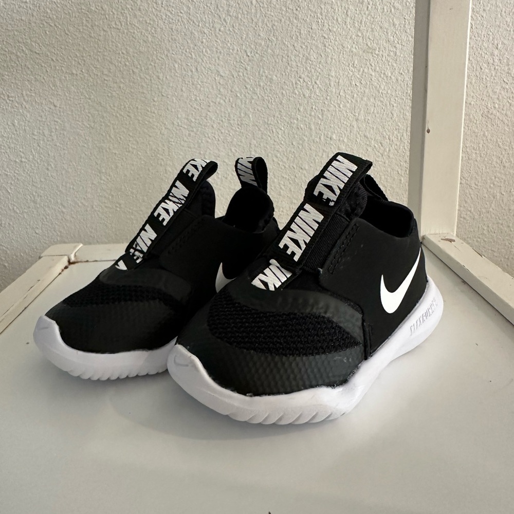 Nike Kids Black and White Slip-On Sneakers